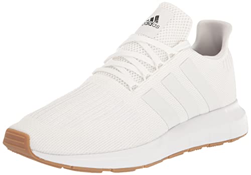 adidas Men's Swift Run Sneaker, White/White/Core Black, 11